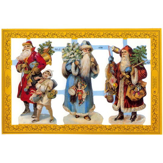 Victorian Santa & Toys Scraps ~ England